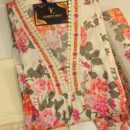Floral Print Off White Color