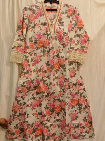 Floral Print Off White Color - Image 4