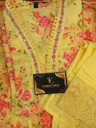 Floral Print Lemon Yellow