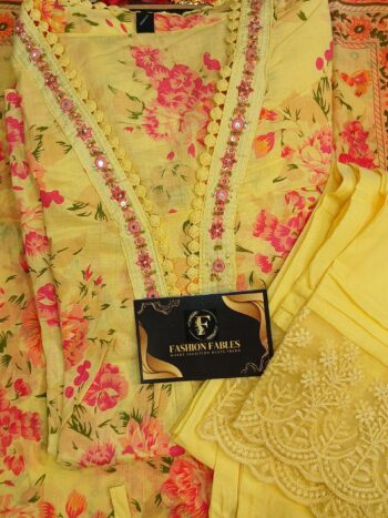 Floral Print Lemon Yellow