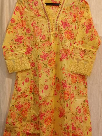 Floral Print Lemon Yellow - Image 3