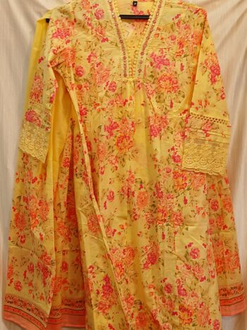 Floral Print Lemon Yellow - Image 5