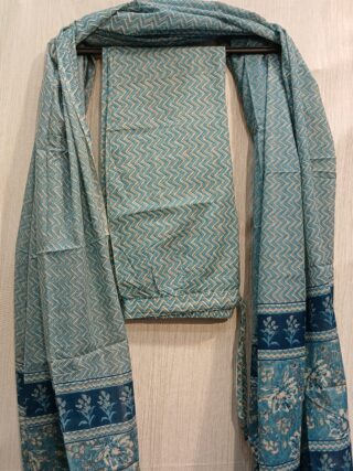 Cotton Pants Set - Ice Blue - Image 5