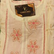 Off White Pink - Cambric Cotton