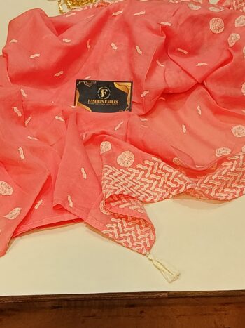 Off White Pink - Cambric Cotton - Image 3