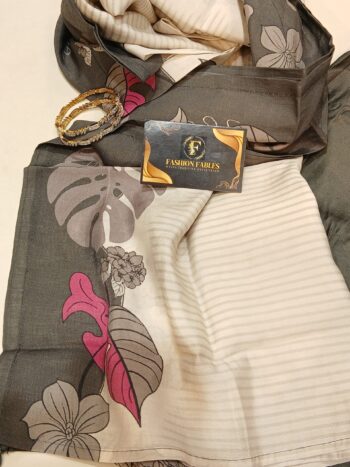Modal Silk Fabric Straight Paint Suit - Image 3