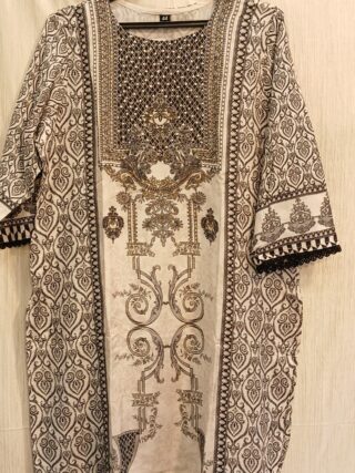 Pure Maslin Suit with Cotton Lining | Sabhya Sachi Digital Print - Image 5