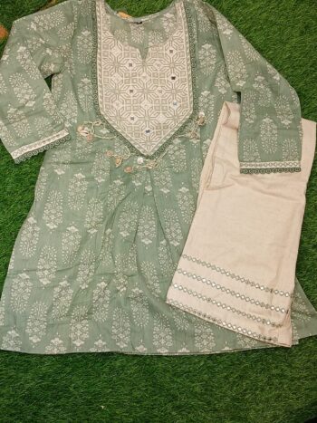 Stylish Greenish Grey Co-ord Set | Fashion Fables - Image 2