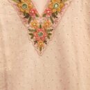 Shifli Work Pants Set with Embroidered Neckline – Light Pink