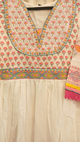Frok Suit Pants Set Pure Mulmul Cotton Fabric