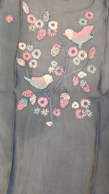 Grey Co ord Set- Thread Work