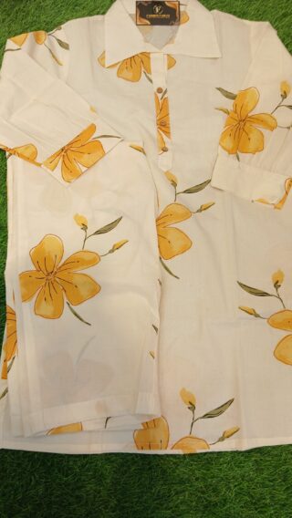 Pure Cambric Cotton Print Co-ord Set - Image 2