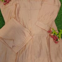 Silk Cotton Fabric Detailing on Yok - Pink Color