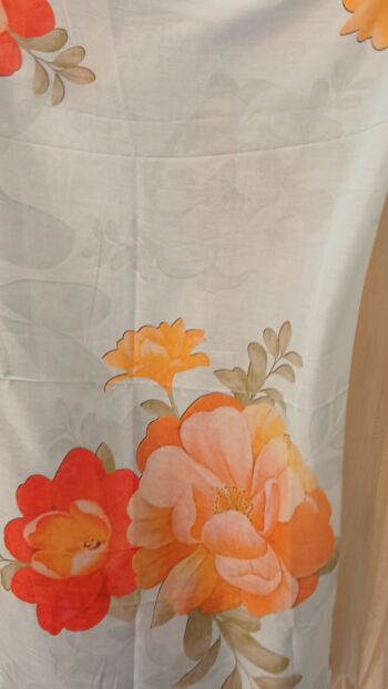 Light Blue Cotton Embroidered Pants Set - Image 2