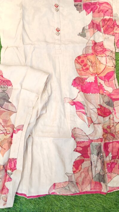 Italian Crepe Floral Printed Co-ord Set - Image 2