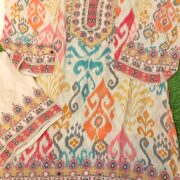 Italian Crepe Floral Co-ord Set – Offwhite