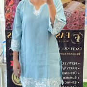 Silk Co-ord Set: Light Blue