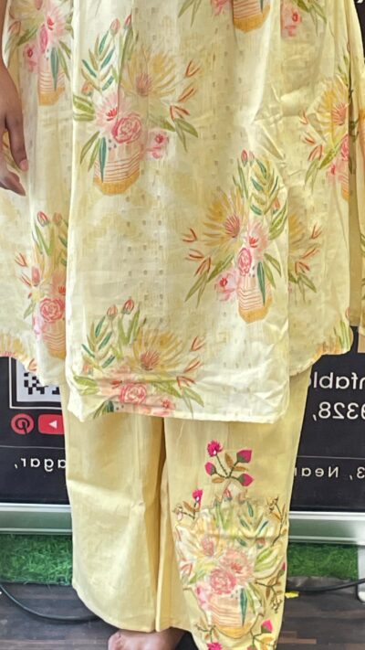 Premium Cotton Co-ord Set with Mirror & Beads Work - Image 5