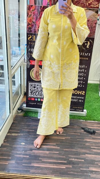 Premium Cotton Co-ord Set With Shifli Work - Image 2