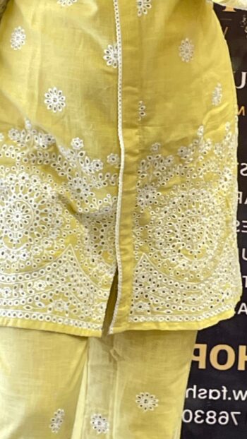 Premium Cotton Co-ord Set With Shifli Work - Image 3