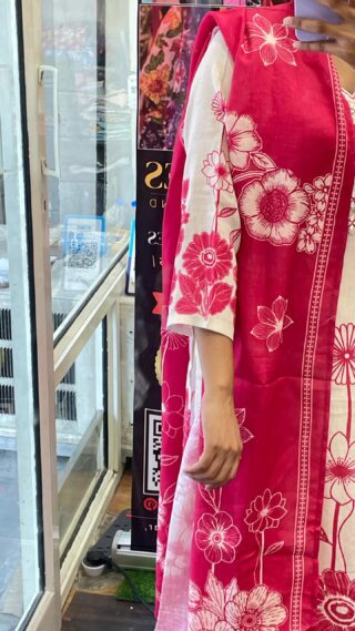 Premium Cotton Pants set: Mirror Work - Image 2