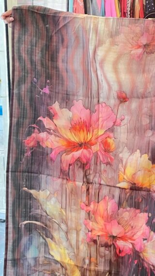 Premium Pants Set Digital Printed | Silk Fabric - Image 3