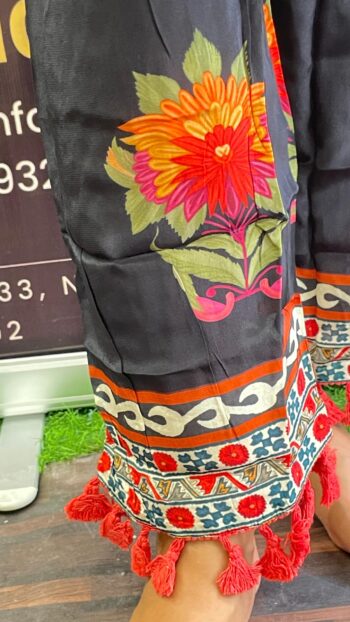 Italian Crape Multi Printed Co-ord set - Image 2