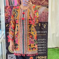 Italian Crape Multi Printed Co-ord set