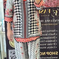 Italian Crape Co-ord Set With Digital Print