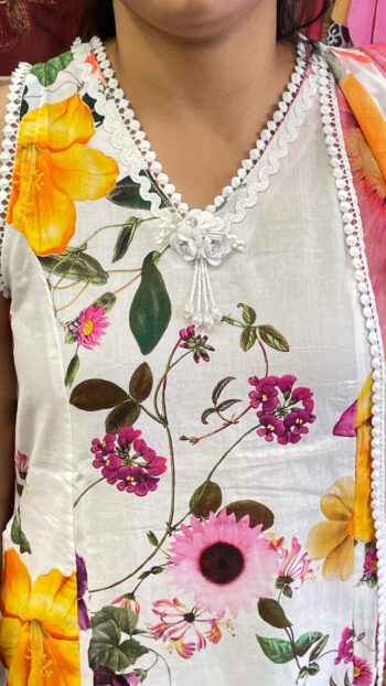 Cotton Floral Printed Co-ord Set - Image 4
