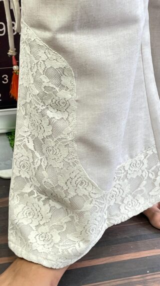 Cotton Co-ord Set With Moti Work - Image 6