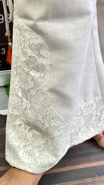 Cotton Co-ord Set With Moti Work - Image 6