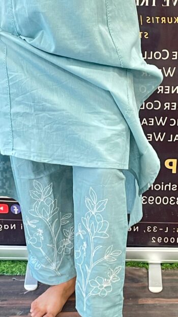 Cotton Co-ord Set | Light Blue - Image 2