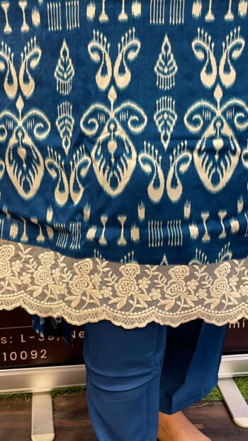 Vyle Cotton Co-ord Set With Lace Work - Image 4