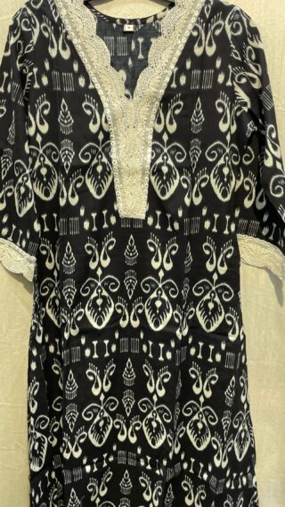 Vyle Cotton Co-ord Set With Lace Work - Image 6