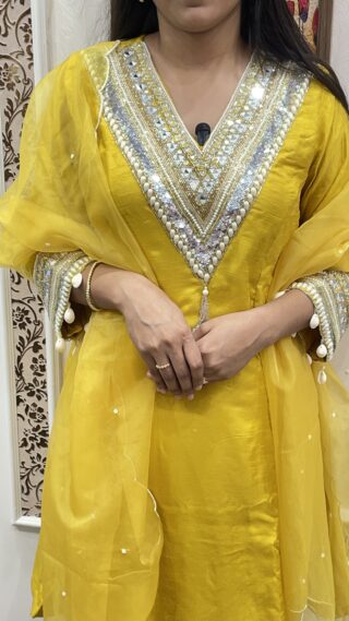 Navratari Special - Sharara Suit with Dhoti Style - Image 3