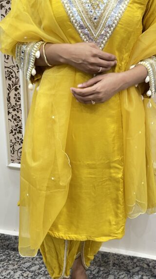 Navratari Special - Sharara Suit with Dhoti Style - Image 5