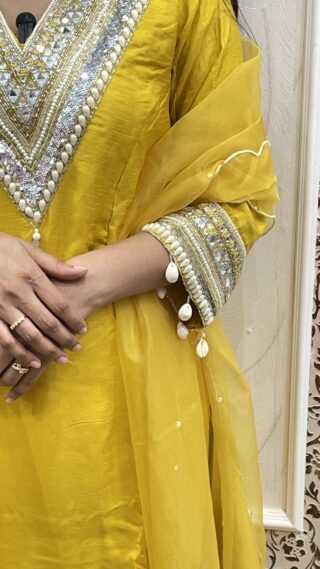 Navratari Special - Sharara Suit with Dhoti Style - Image 4