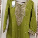 Pure Chinon Embroidered Suit