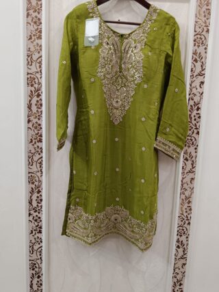 Pure Chinon Embroidered Suit - Image 6