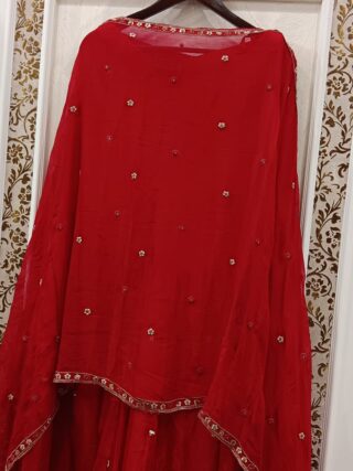 Pure Chinon Embroidered Suit - Image 7