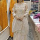 Sharara Set with Multi-Thread Work & Net Neck Detailing