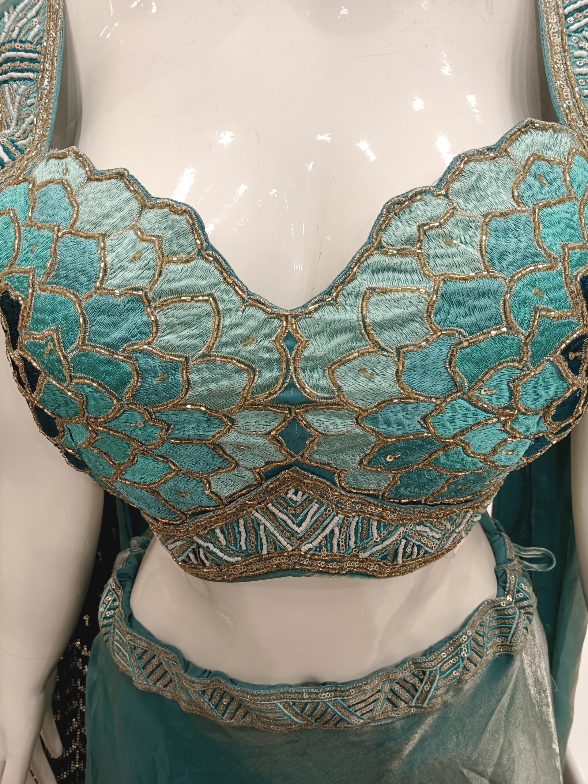 Jimmy Choo Fabric Designer Lehenga - Image 2