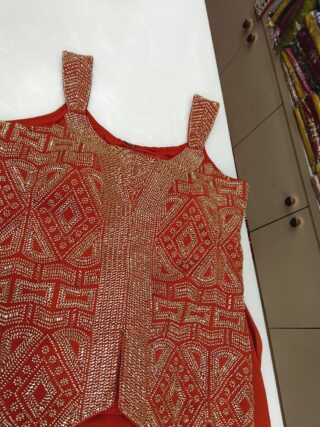 Indo-Western Crushed Georgette Set