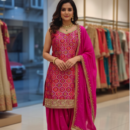 Banarasi Kurta Set with Patiala & Dupatta