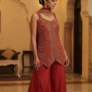 Indo-Western Crushed Georgette Set