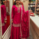 Thread Work Kurta Skirt Set