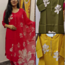 Straight Suit with Organza Dupatta